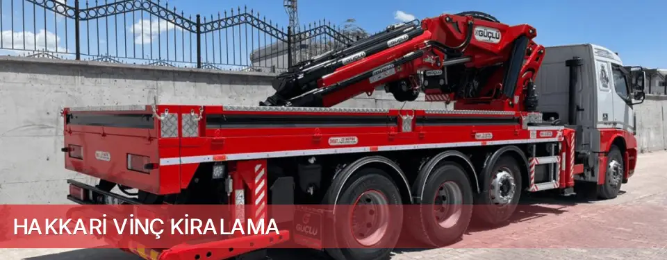 Hakkari İli Vinç Kiralama